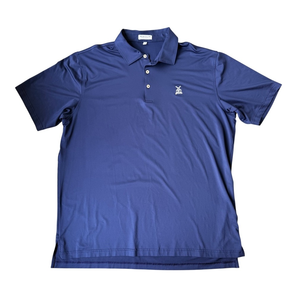 Peter‎ Millar Southampton Golf Club Polo XL Navy Summer Comfort Mens